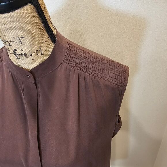 All Saints Sleeveless Silk Dress Size 4 - Picture 4 of 5